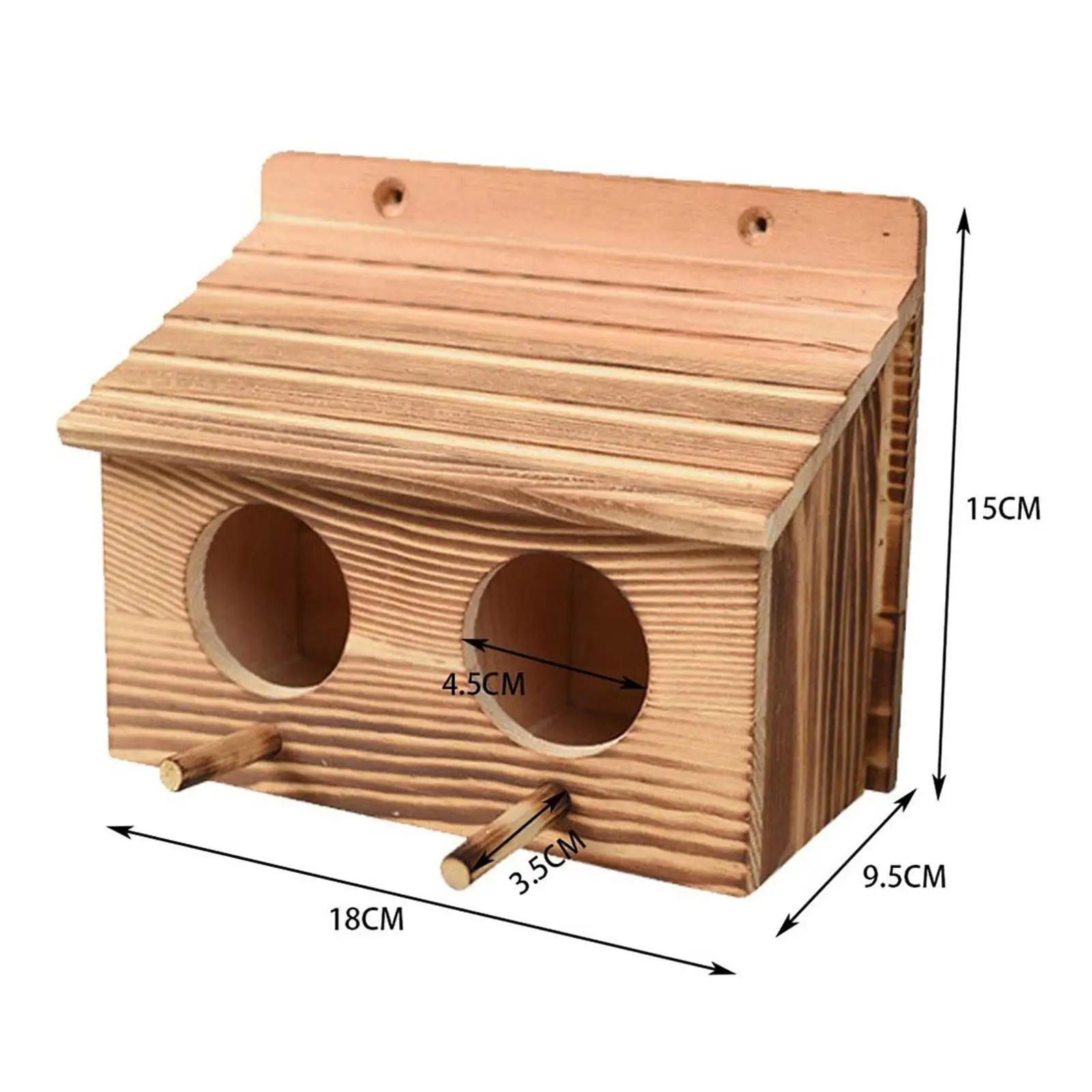 Bluebird Wooden House Outside-, Outdoor And Weatherproof Birdhouse with 