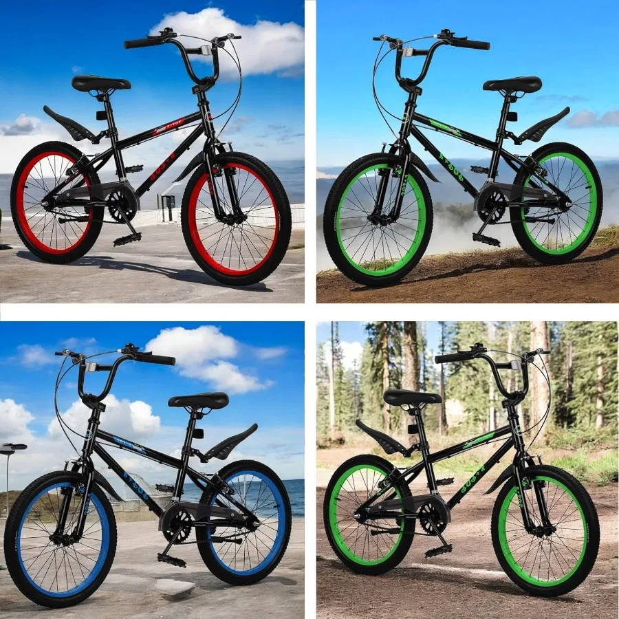 Freestyle BMX Bikes 20 26 inch Mountain Bike with Steel Frame and Adjustable Ergonomic Design Single Speed 4
