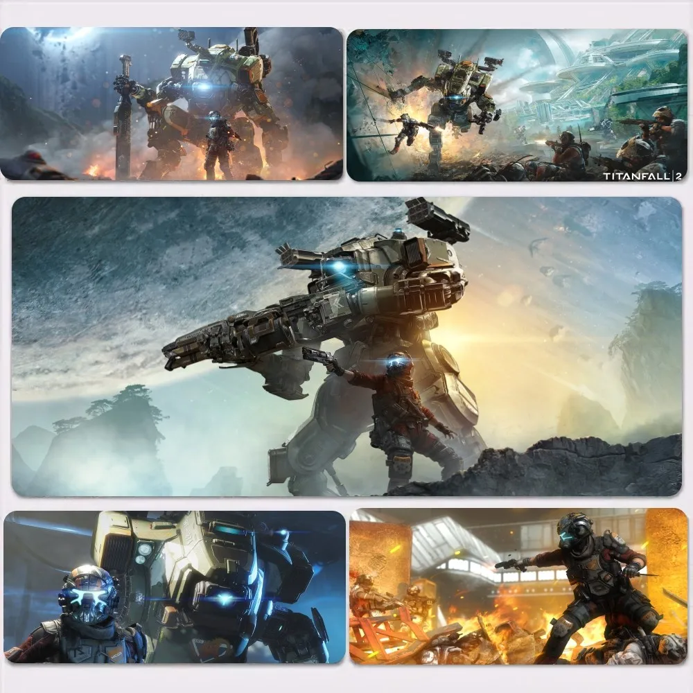 T-Titanfall 2 Game Mousepad Large Gaming Compute Gamer Pc Keyboard Mouse Mat