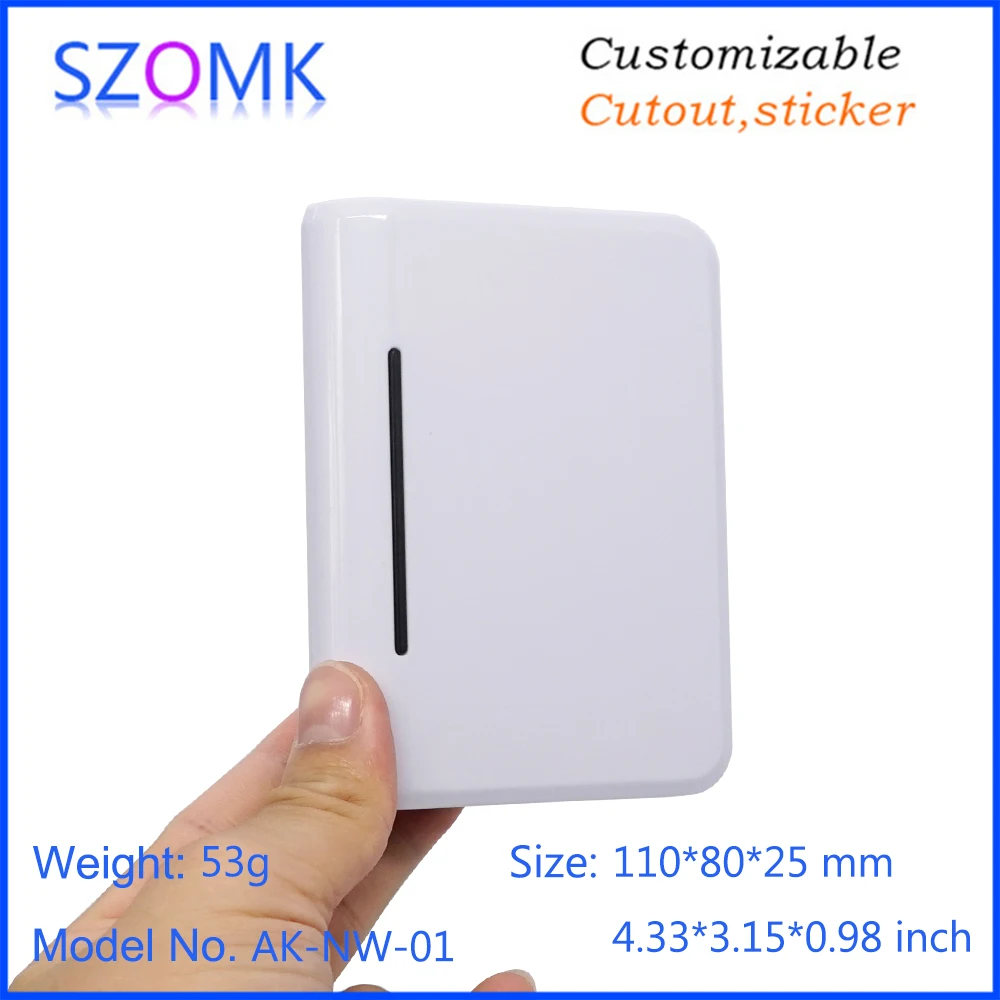 1 조각 110*80*25mm 뜨거운 판매 abs wifi 라우터 인클로저 플라스틱 전자 상자 szomk LED 배포 인클로저 제어 상자