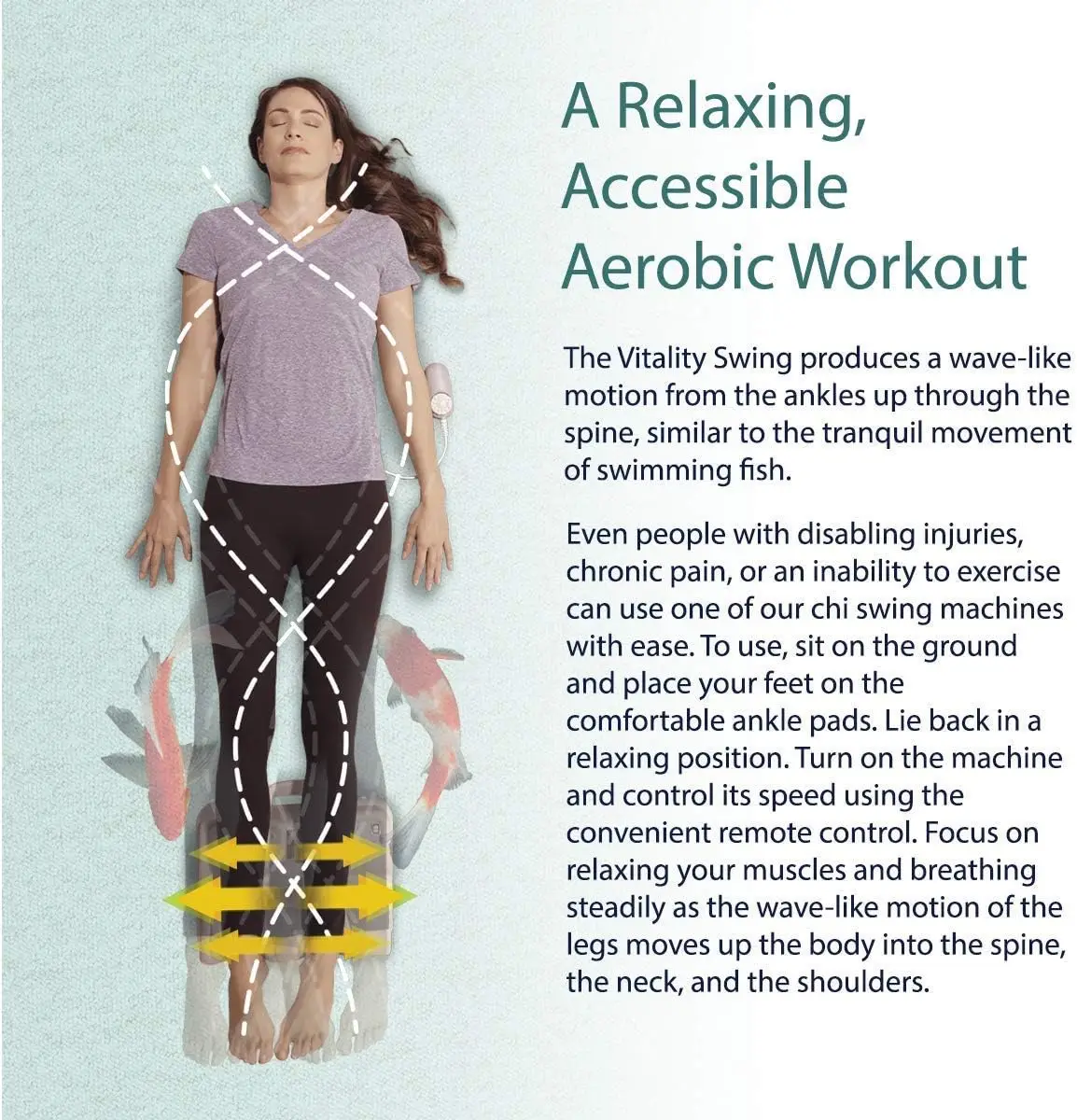 Felicity Chi  Machine Original - Passive Aerobic Exerciser for Vitality Swing Shaking Exercise - Chi Machine Lymp 4