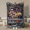 Japanese Anime Pokemon Card HD Cartoon Plush Blanket for Bed Sofa Soft Flannel Throw Fluffy Children Picnic Blankets Kids Gift 1