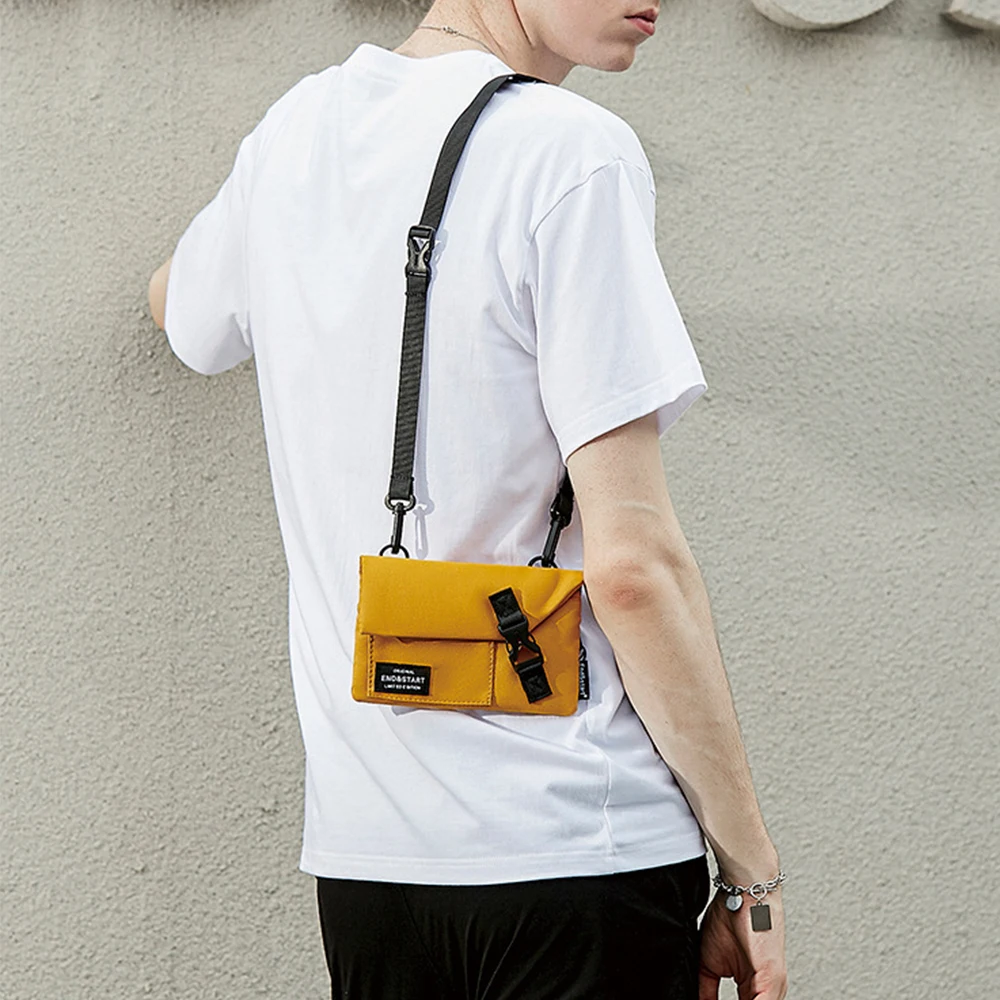 HcanKcan Fashion Crossbody Sling Bags For Man Portable Small Style Phone Purse Light Weight Men's Wallet Leisure Messenger Bag