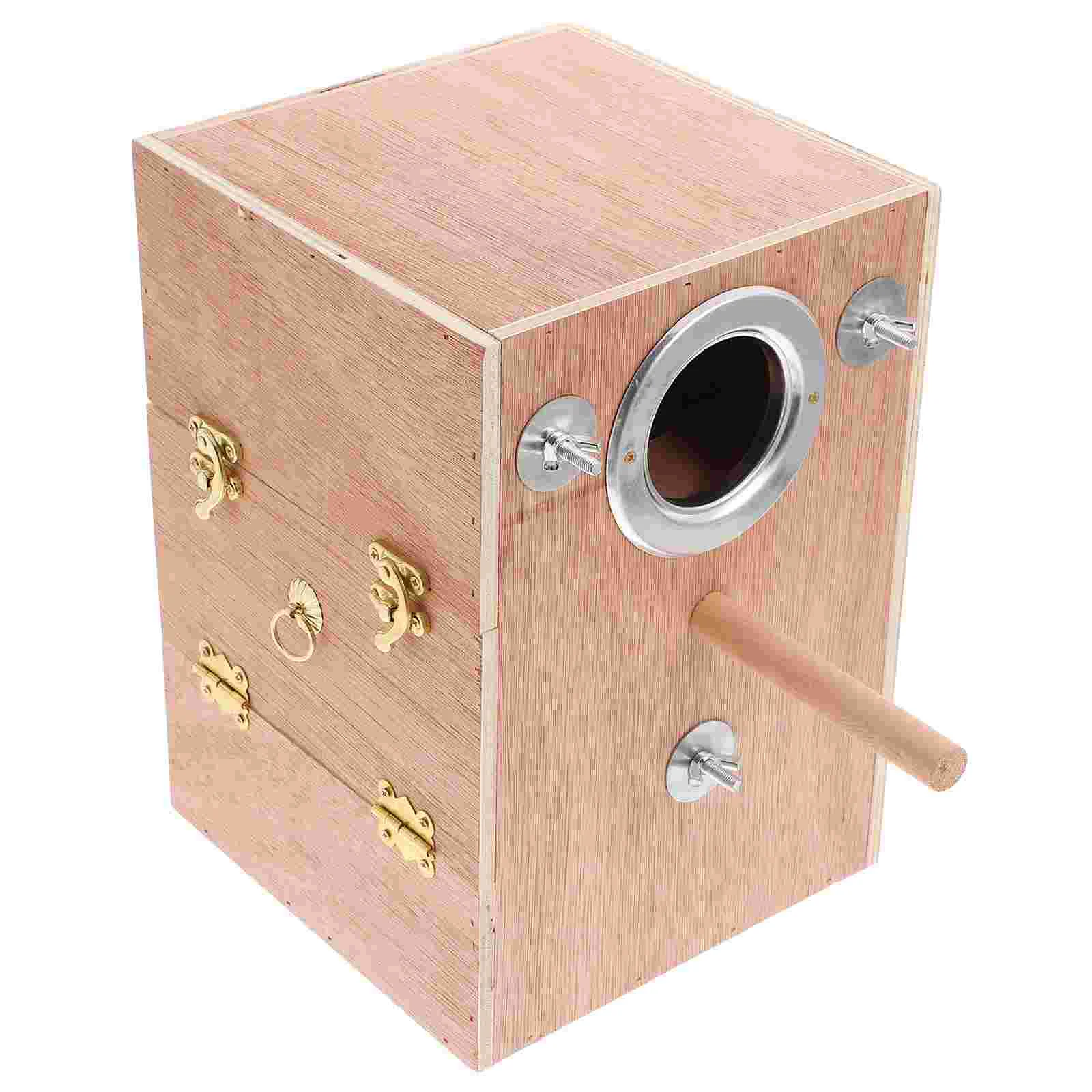 Caja de cría de loros, casa de pájaros para jaula, cajas nido, pájaros, periquitos, jaulas pequeñas, periquitos, cacatúas