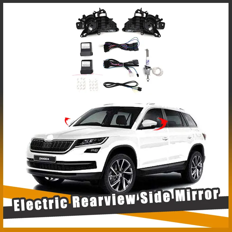 

For Skoda KODIAQ 2017-2023 Auto Intelligent Automatic Car Electric Rearview Side Mirror Folding System Kit Module