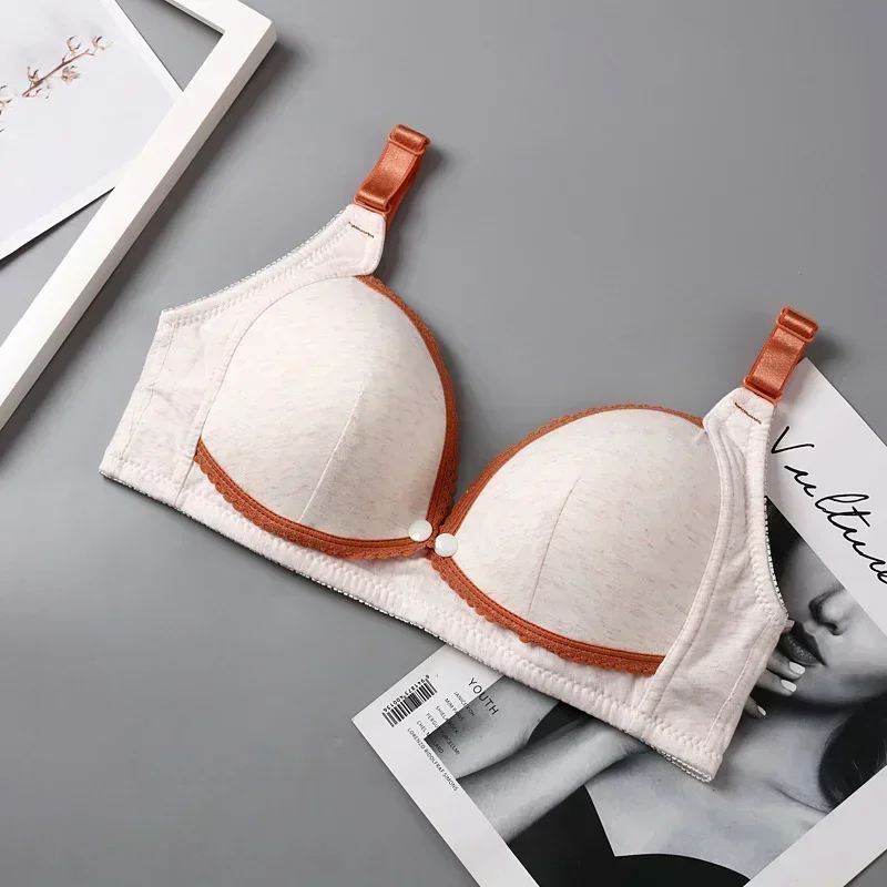 EuerDoDo Nursing Bra Pregnancy Clothes for Pregnant Women Breast Feeding  Bra Cotton Maternity Bra  with Open Breast 5