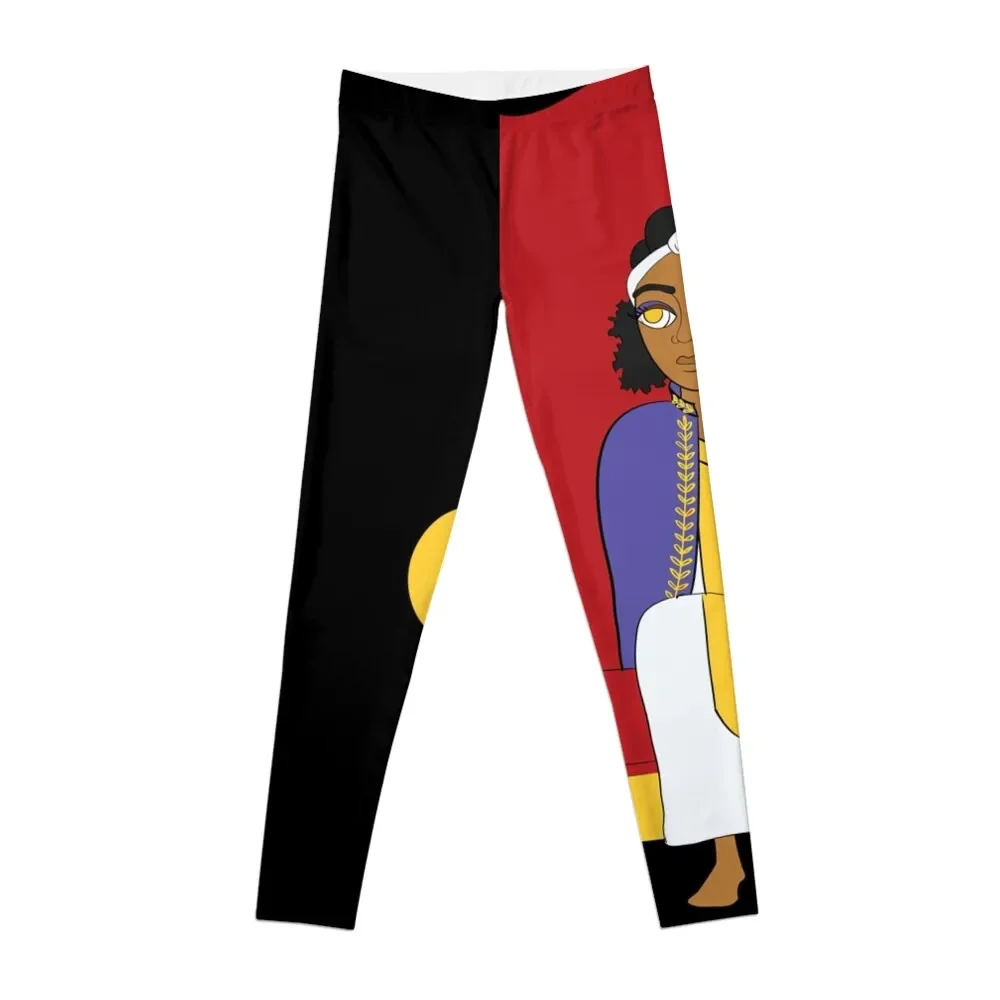

Queen of Africa chilling Leggings Tight fitting woman Sports pants woman Sportswear woman gym Womens Leggings