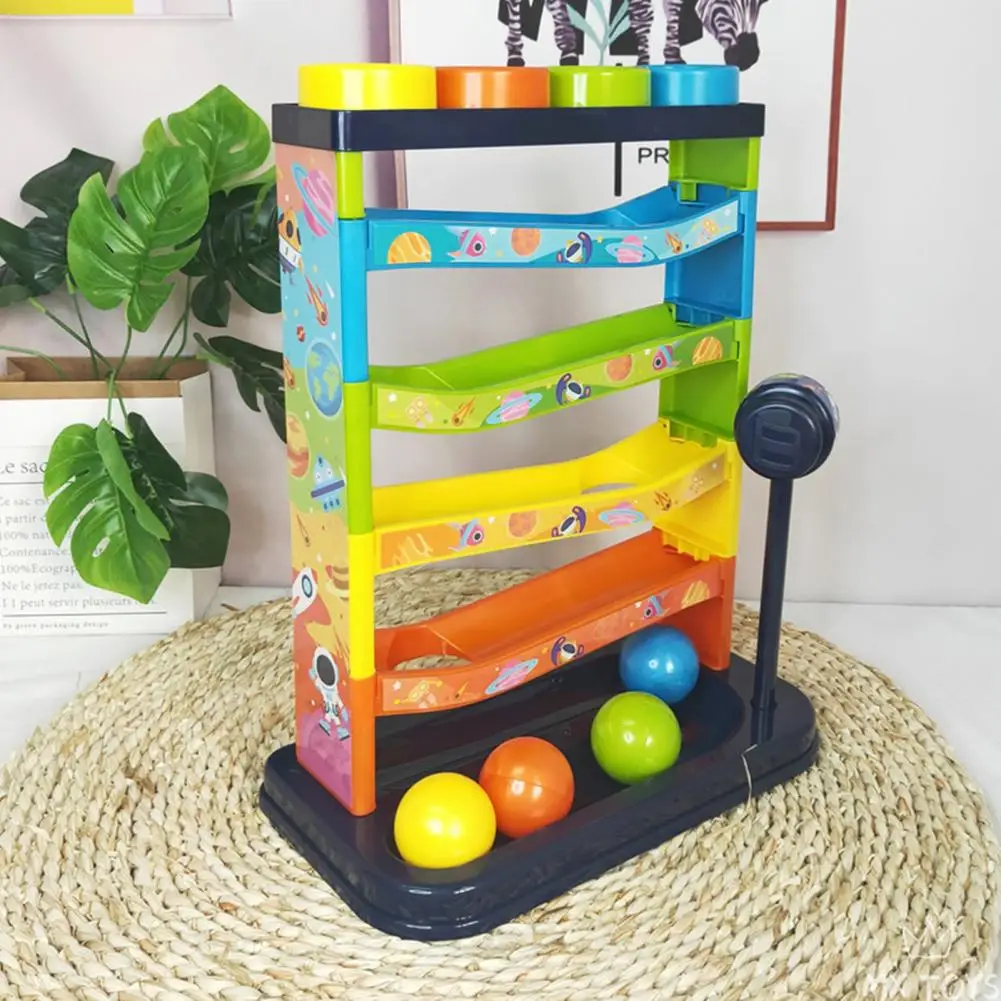 1 Set Smooth Surface Brain Game 5 Layers Pound Ball Children Knocking Toys Funny Pound Ball Brain Game Toddler Toys