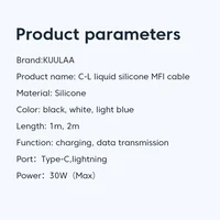 KUULAA USB C to Lightning MFi Cable for iPhone Fast Charging Cable PD 30W USB Type C For iPhone 14 13 12 11 Pro Max X XS XR 8 - Image 6