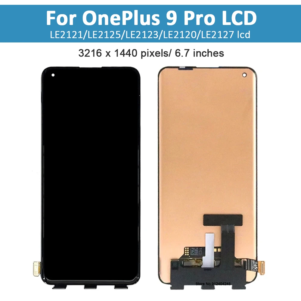 Rückglas Für OnePlus 9 Pro 5G – Schwarz, Inkl. Werkzeug (für 6,7 Zoll / 17 Cm Display)