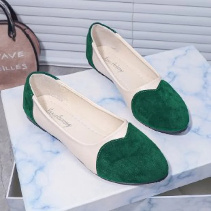 New Large Size Flat Sole Women Shoes Fashion Round Head Heart-shaped Comfort Soft Sole Casual Shoes for Women Zapatos De Mujer 6