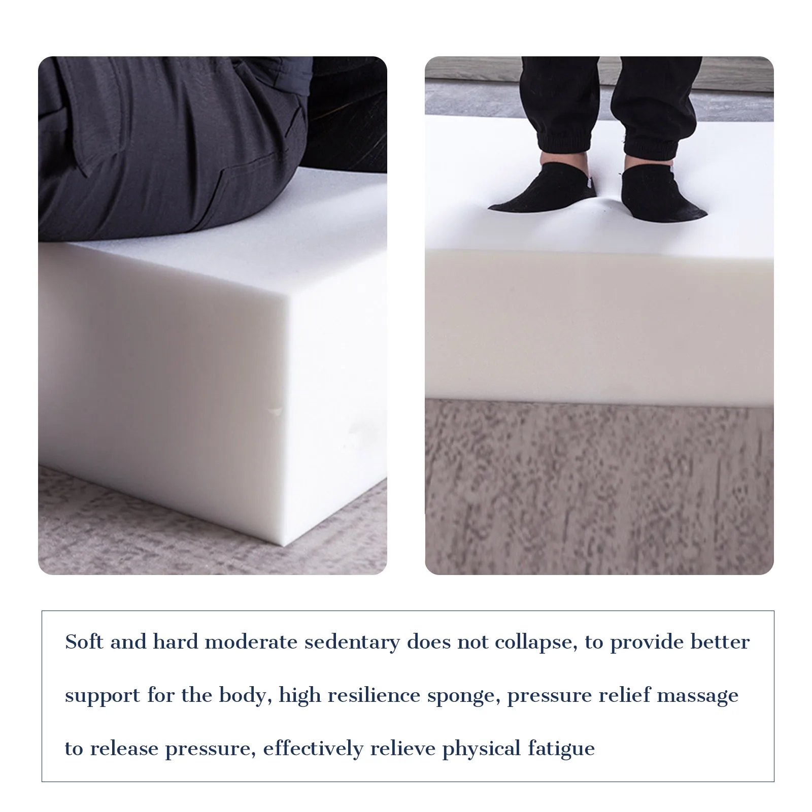 70D Custom Thick Foam Sponge Square High Density White Seat Foam Cushion Core Sheet Upholstery Replacement Pad Premium Chair Pad 5