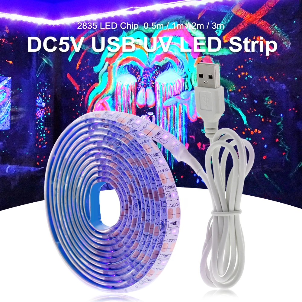 

Флуоресцентная черная полоса, USB, 5 в пост. Тока, 2 м, 3 м