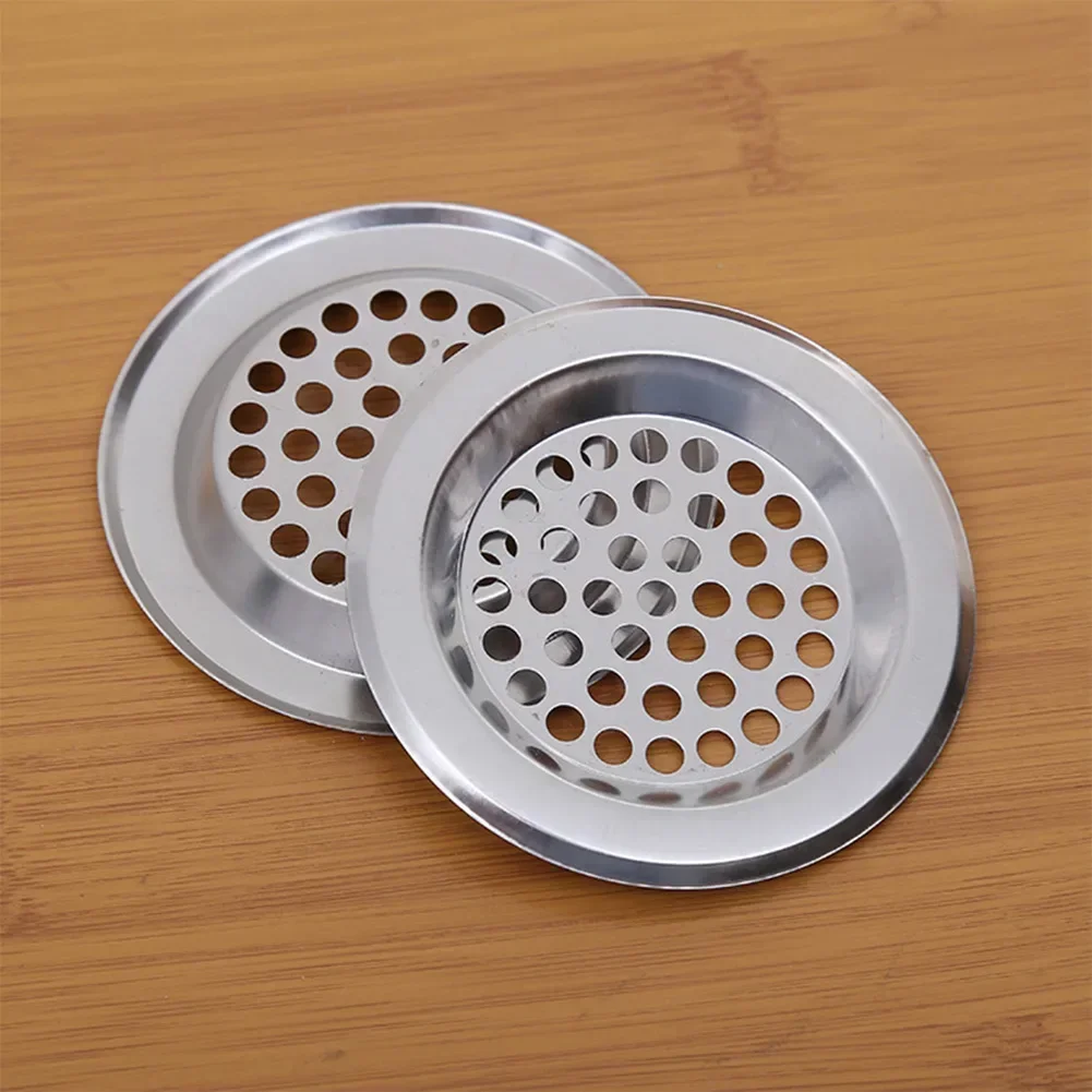 60/75mm In Diameter Stainless Steel Hair Filter Circle Vent Grille Cover Sink Strainer Stopper Mesh Sink Drain Colanders sink strainer,sink filter,kitchen sink strainer,hair drain catcher