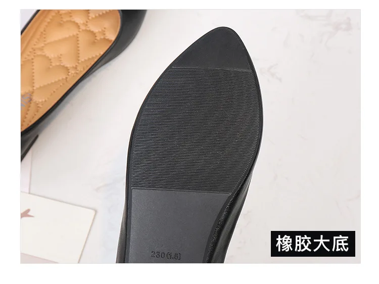 Zapatos planos con punta estrecha para mujer