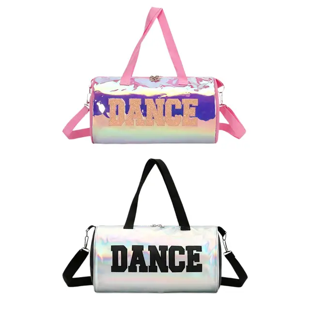 Dance Bag For Girls Unicorn Glitter Rainbow Duffle Bag Ballet Bag