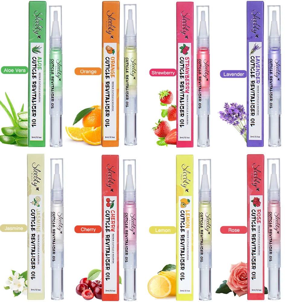 

8pcs/lot Nail Treatment Cuticle Oil Nutrition Manicure Care Revitalizer Finger Edge Pen Nail Nourish Skin Soften Agnail Liquid
