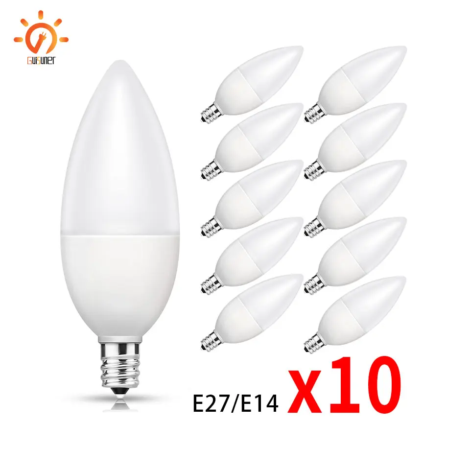 Chandeliers Light Bulbs Candle Light Bulb E27 Light Bulb Led 6w E14 10pcs/lot E14 Aliexpress