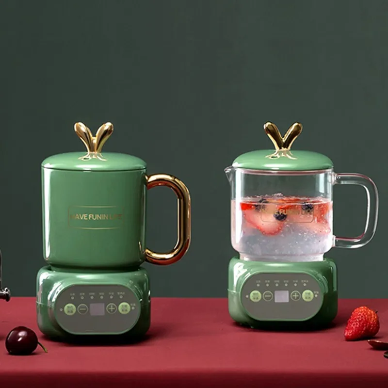 220V Healthy Automatic Ceramic/Glass Electric Stew Cup Slow Cooker Heater Insulation Cup Teapot Insulation 360W 4