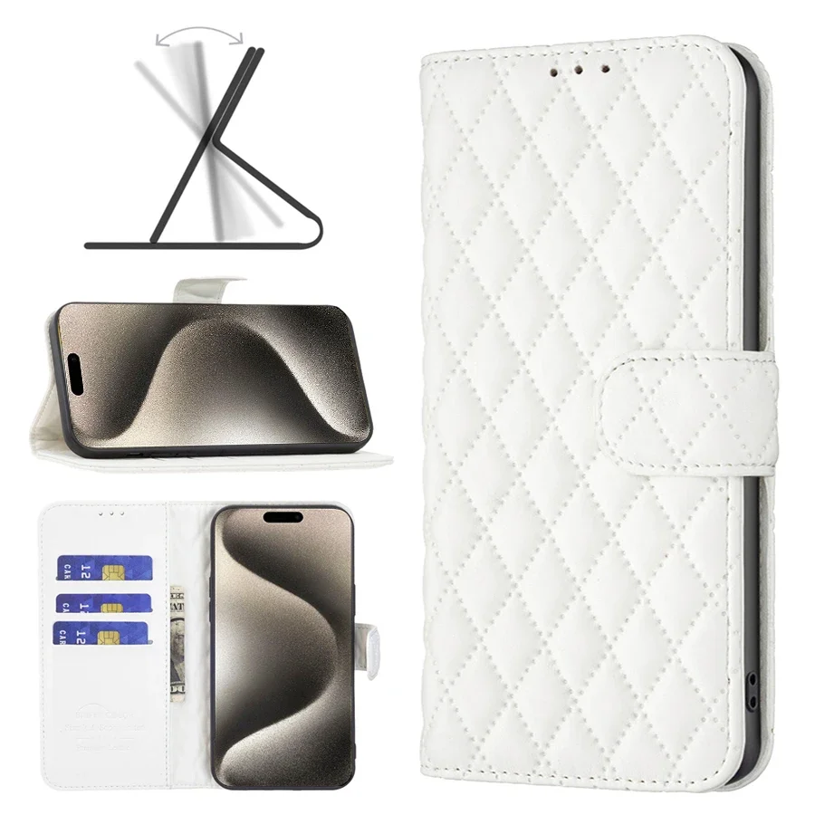Compact Magnetic Flip Wallet with Card Slot - Leather Case