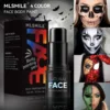 Halloween Face Body Painting Stick Cream Waterproof UV Light Neon Green Black White Paint Cream Party Art Makeup 1