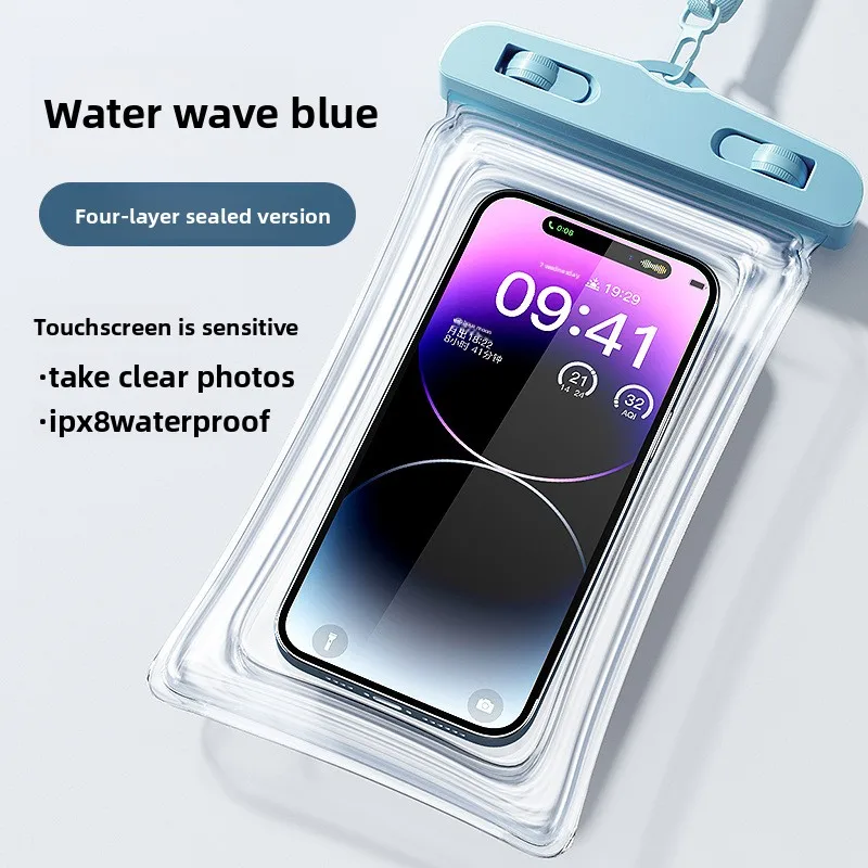 Premium Waterproof Phone Pouch with Touch Screen Access & Neck Strap