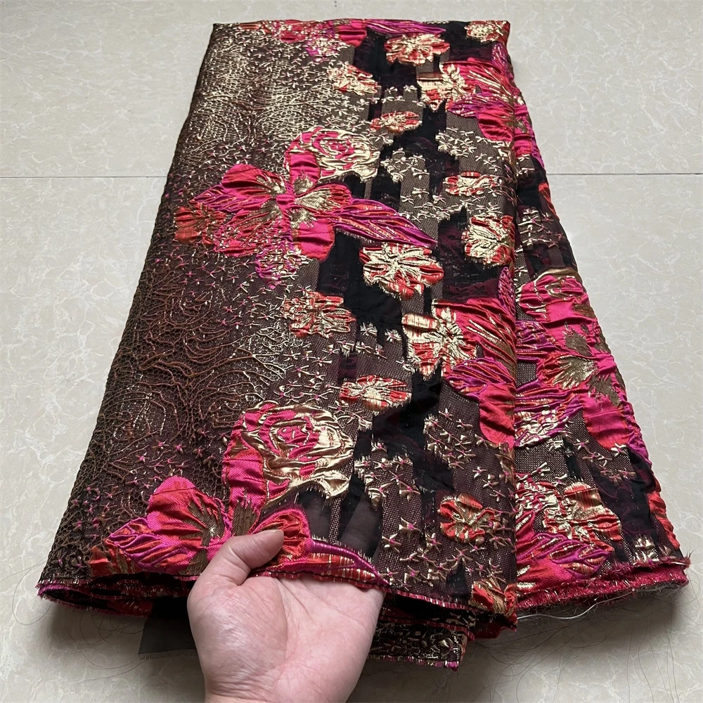 2024 высококачественная искусственная ткань, вышивка из органзы, женское платье, жаккардовое платье из жаккарда, французское платье, 5 ярдов 2024 высококачественная искусственная ткань, вышивка из органзы, женское платье, жаккардовое платье из жаккарда, французское платье, 5 ярдов
