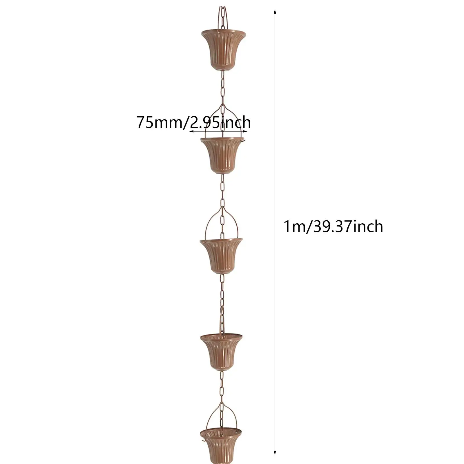 Rainwater Diverter Outside Villas, Courtyards Rainwater Catcher Rain Chimes