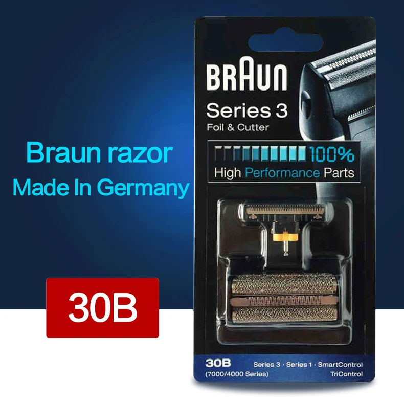 Сменные лезвия для бритвы Braun 30B, лезвие для фольги и бритвенная головка  для Braun серии 4/7 электробритва 310 330 340 4775 483