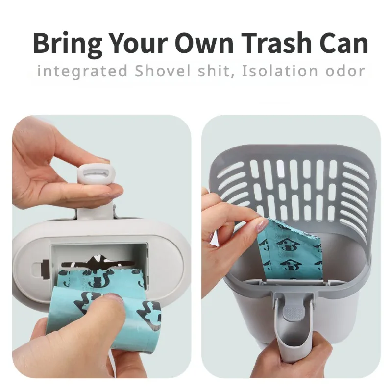 Cat Litter Box With Detachable Shovel And Auto Baffle Set_voghion.com