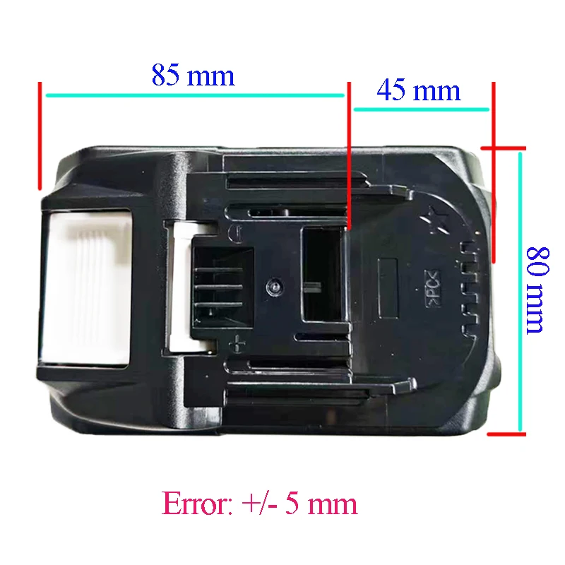 BL1880 MAKITA 18V 리튬 이온 배터리 케이스 BMS PCBA 밸런스 충전 회로 기판 21700 리튬 배터리 박스 BL1830 하우징