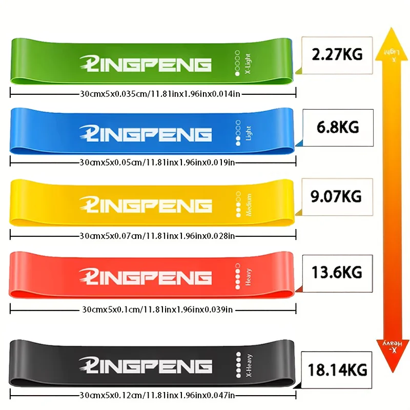 Resistance Loop Exercise Band fitness bands for Home Stretching Strength Training Physical Therapy Elastic Workout deep squat resistance bands resistance band resistance strap