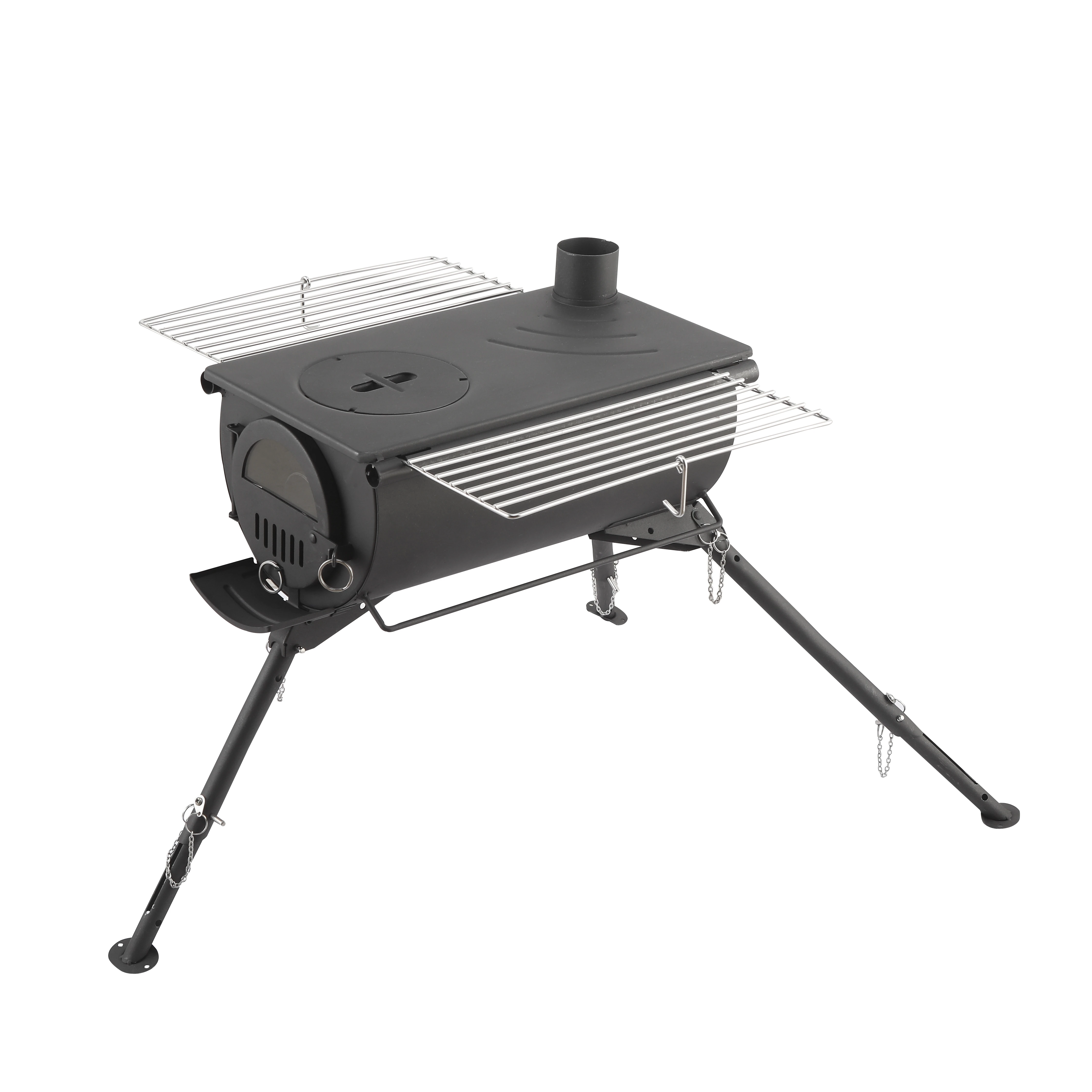 

China wood burning tent stove pellet folding camping stove