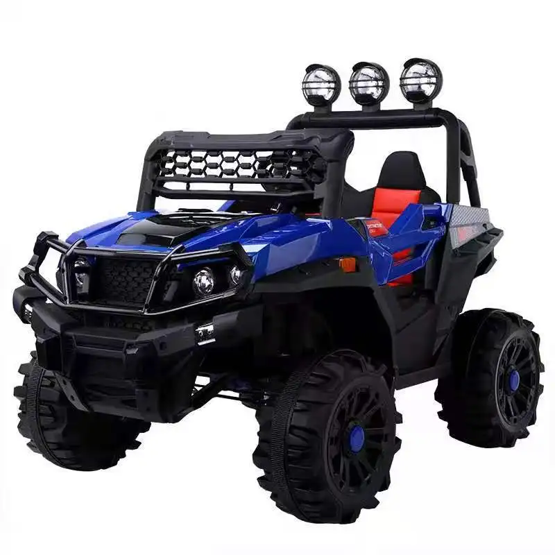 Carro elétrico infantil com assento duplo, grande tração nas quatro rodas,  veículo off-road, brinquedos adultos, jogo de equitação, carrinho de  balanço - AliExpress