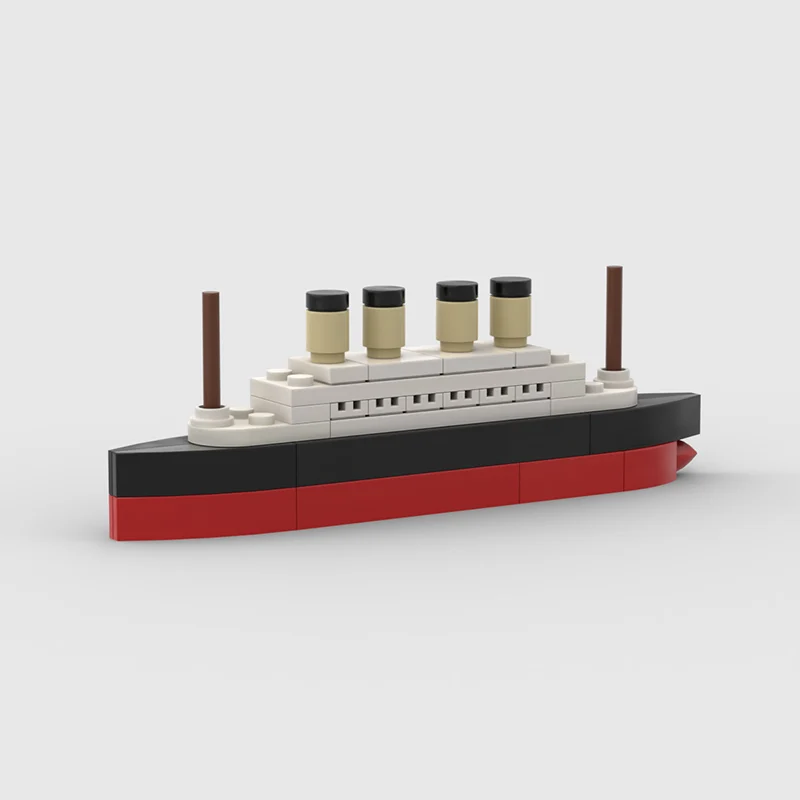 타이타닉 유람선 모델 빌딩 MOC 블록, 벽돌 보트 키트, 건설 세트, 어린이 장난감 조립