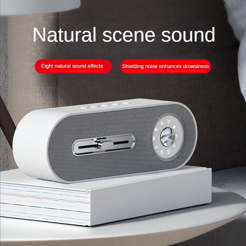 

Wireless Bluetooth Speaker with White Noise and Stereo Sound, Portable and Compact with Plug-in Card Slot