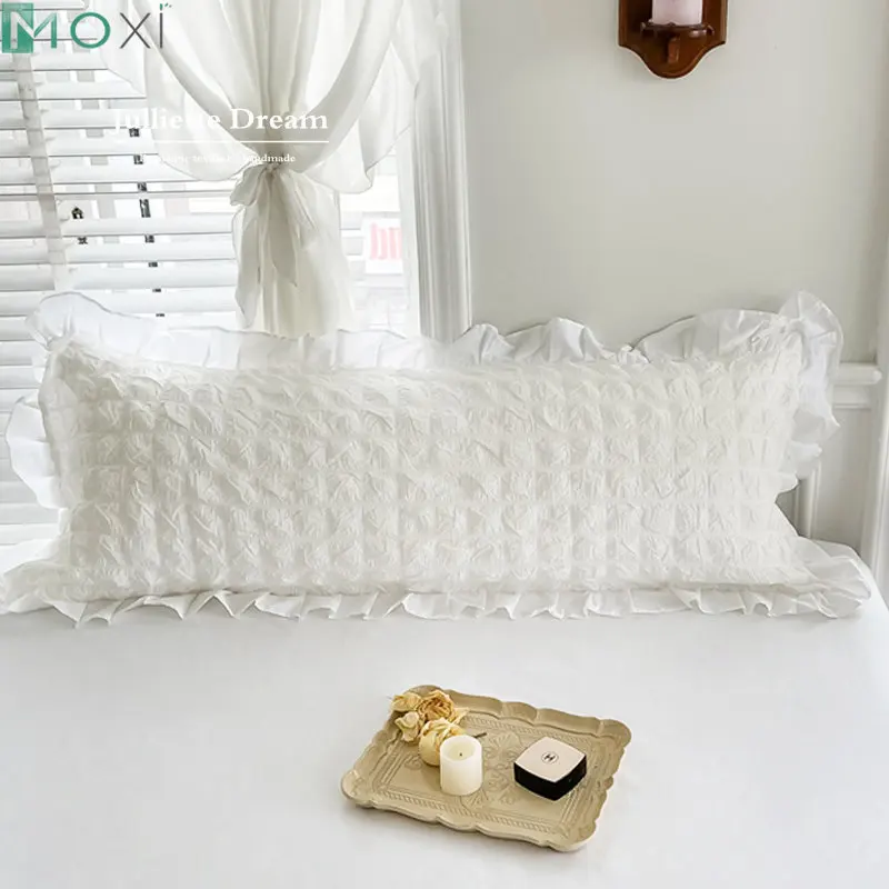 PrincessPillowCaseSoftCottonDoublePillowCoversDecorativeLongPillowCasesTextile