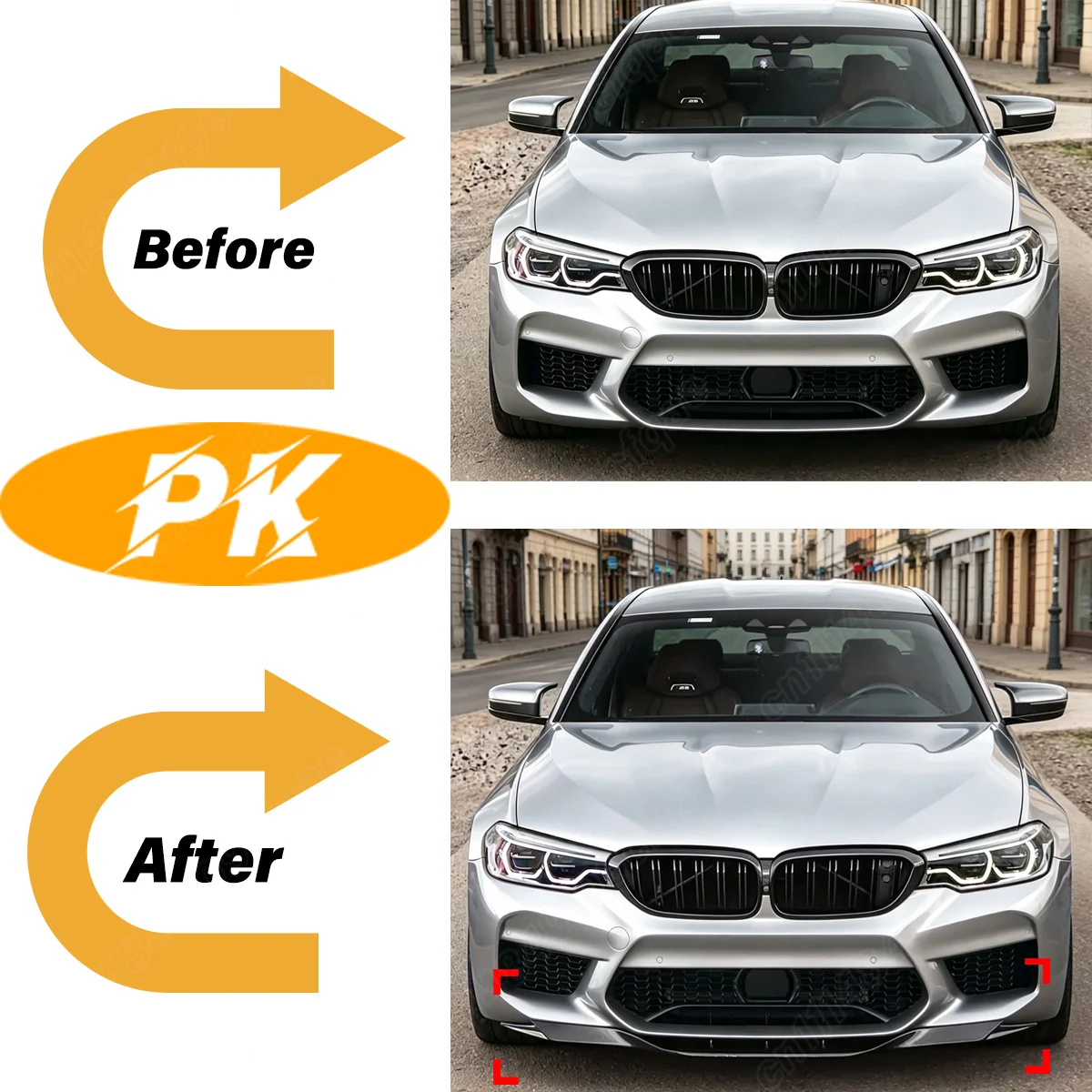 BMW 5 시리즈 M5 F90 2018 2019 2020 자동차 프론트 범퍼 립 카 프론트 턱 스포일러 바디 장식 개조 키트