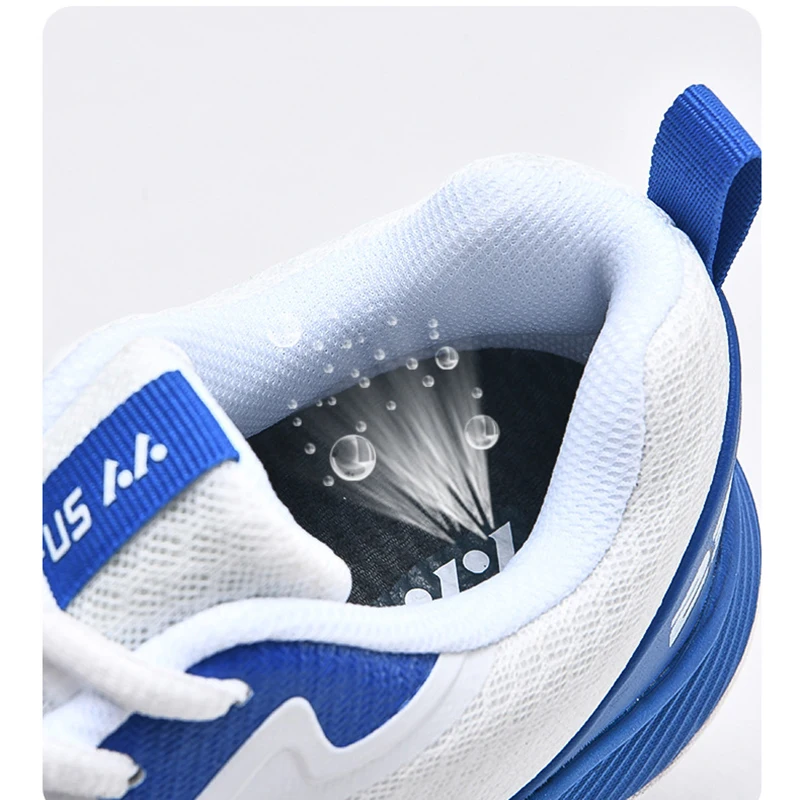 Original LEFUS Blue White Badminton Shoes Ground Flight Breathable Female Outdoor Sports Training Women Athletics Sports Shoes