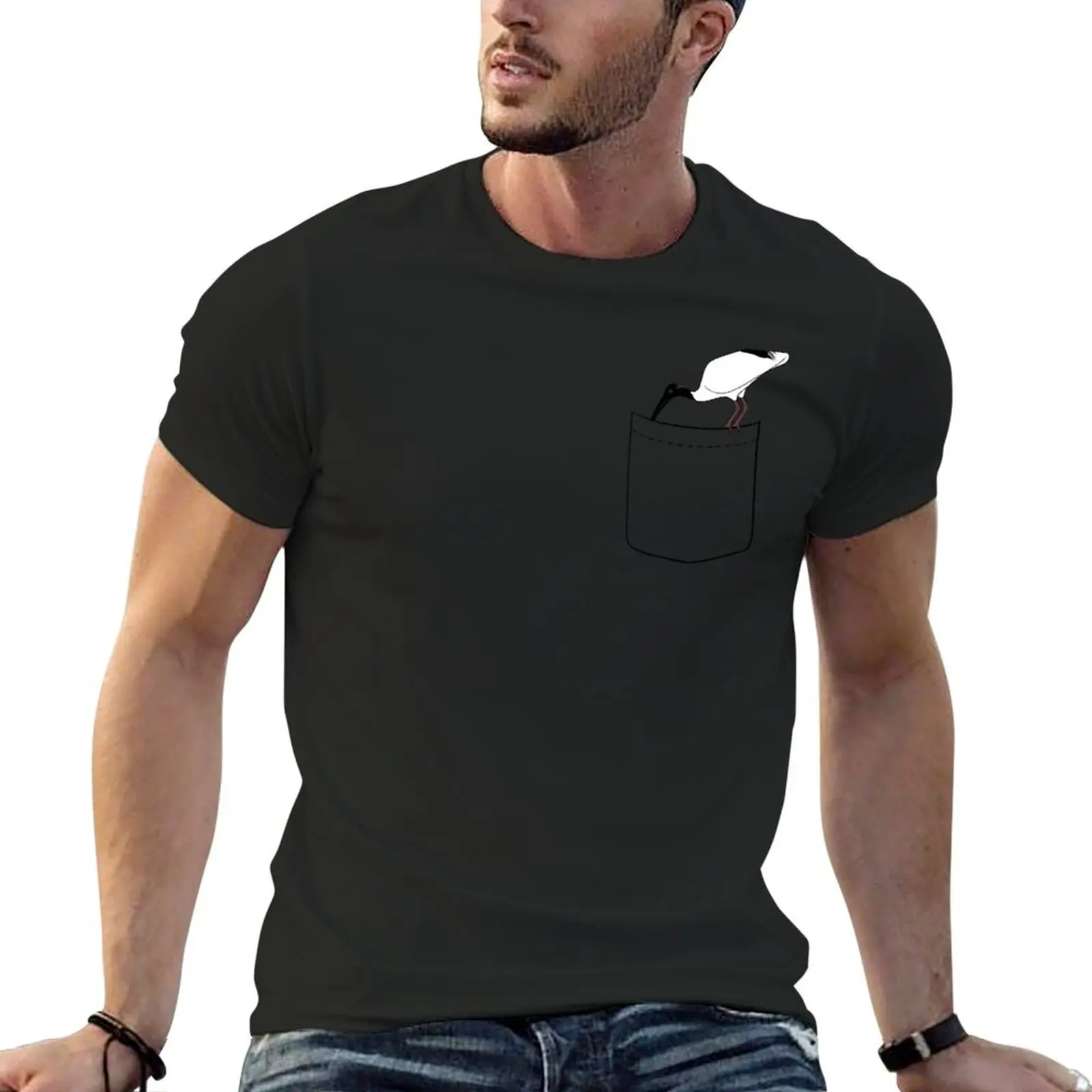 

Мужская быстросохнущая футболка с коротким рукавом и карманом