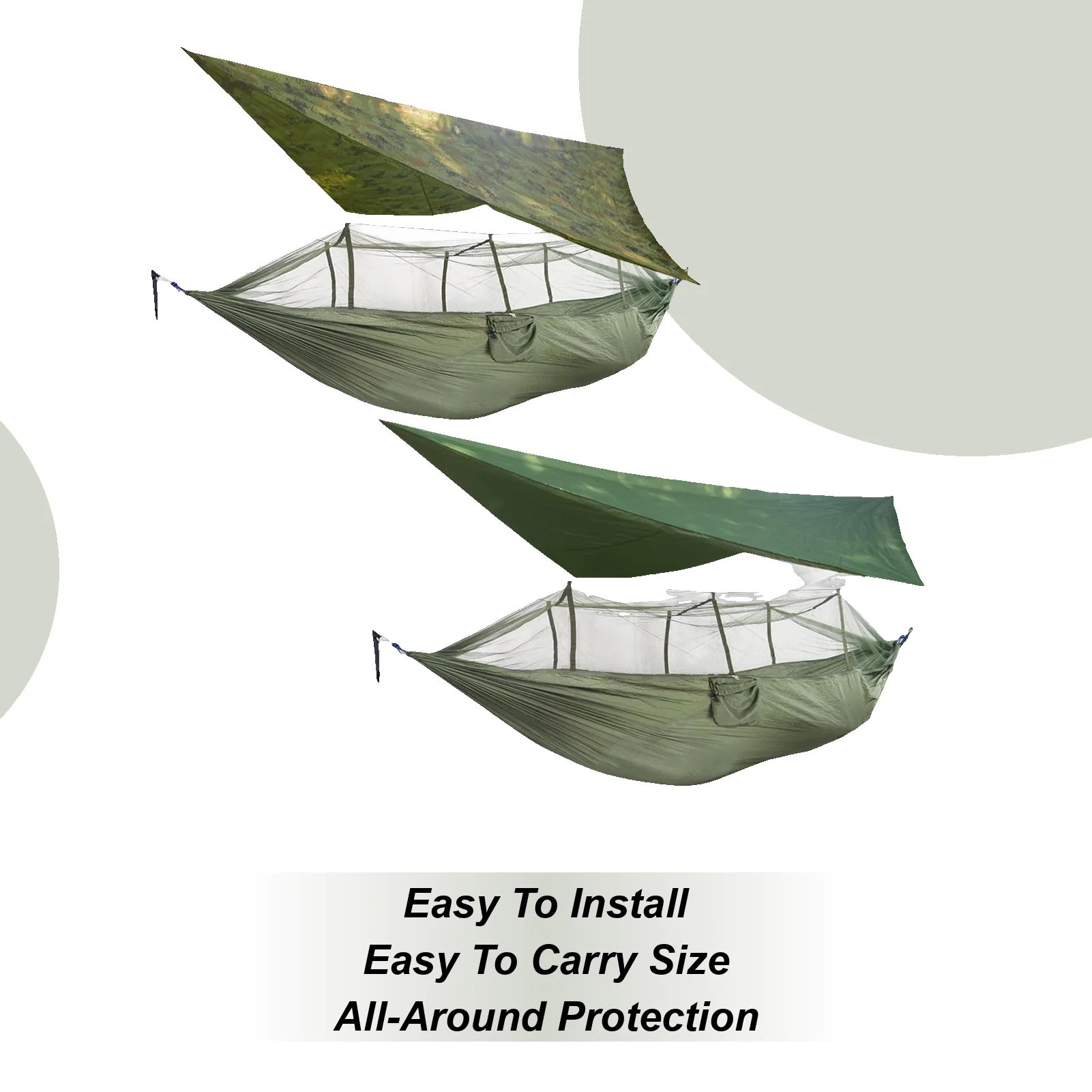 Fly Neg Camping Hammock Fly Net Waterproof Roof Fly Net Netting Waterproof ...