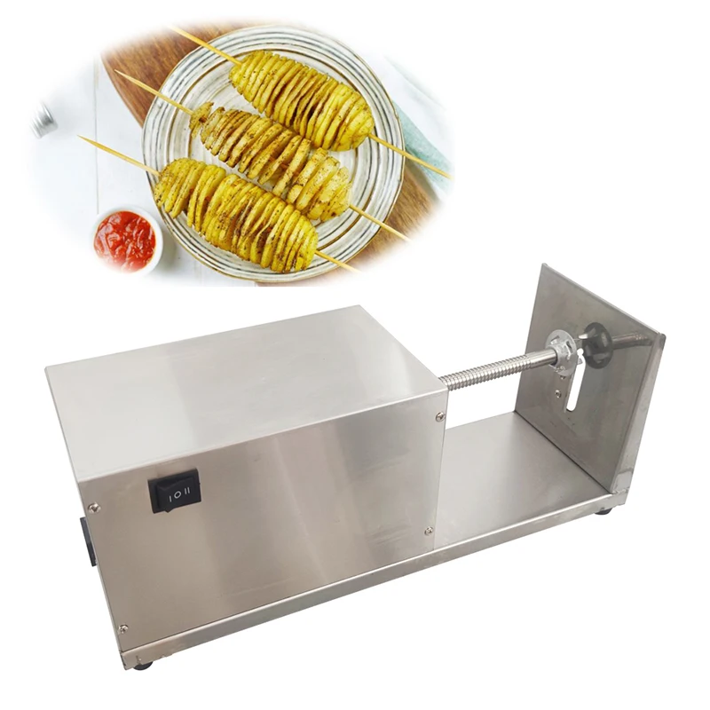 Manual Spiral Potato Cutters Stainless Steel Potato Tower Cutter Machine Vegetable Cutter Twisted Slicer Kitchen Tool