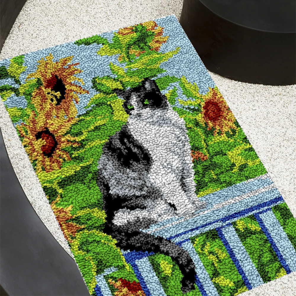 Latch Hook Rug Kits Carpet Latch Hook Kit Tapestry Cat Latch Hook Rug Kit Latch Aliexpress