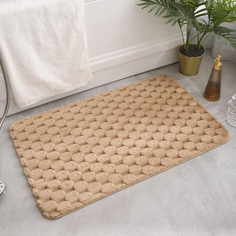 thumbnail image 1 of Alfombrilla de baño de espuma viscoelástica Olanly, superabsorbente, antideslizante, para ducha de casa, de terciopelo, 1 of 5