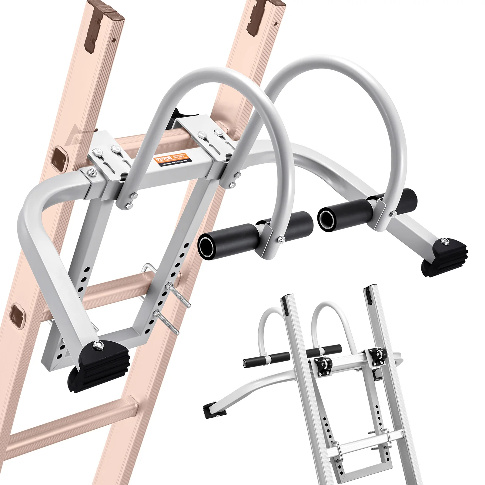 Ladder stabilizer 2in1 extension wall standoff hook for roof ridge