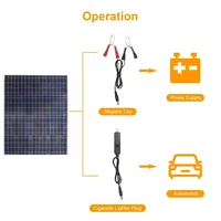 Kit de panneaux photovoltaïques 12 V, étanche et résistant à la poussière, avec contrôleur, pour camping, véhicule, maison, alimentation solaire hors réseau. 3