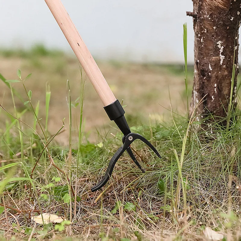 Standing Weeding Puller Metal Weed Puller Head Garden Lawn Root Remover Weeder Manual Vertical Weeding Digging Grass Shovel