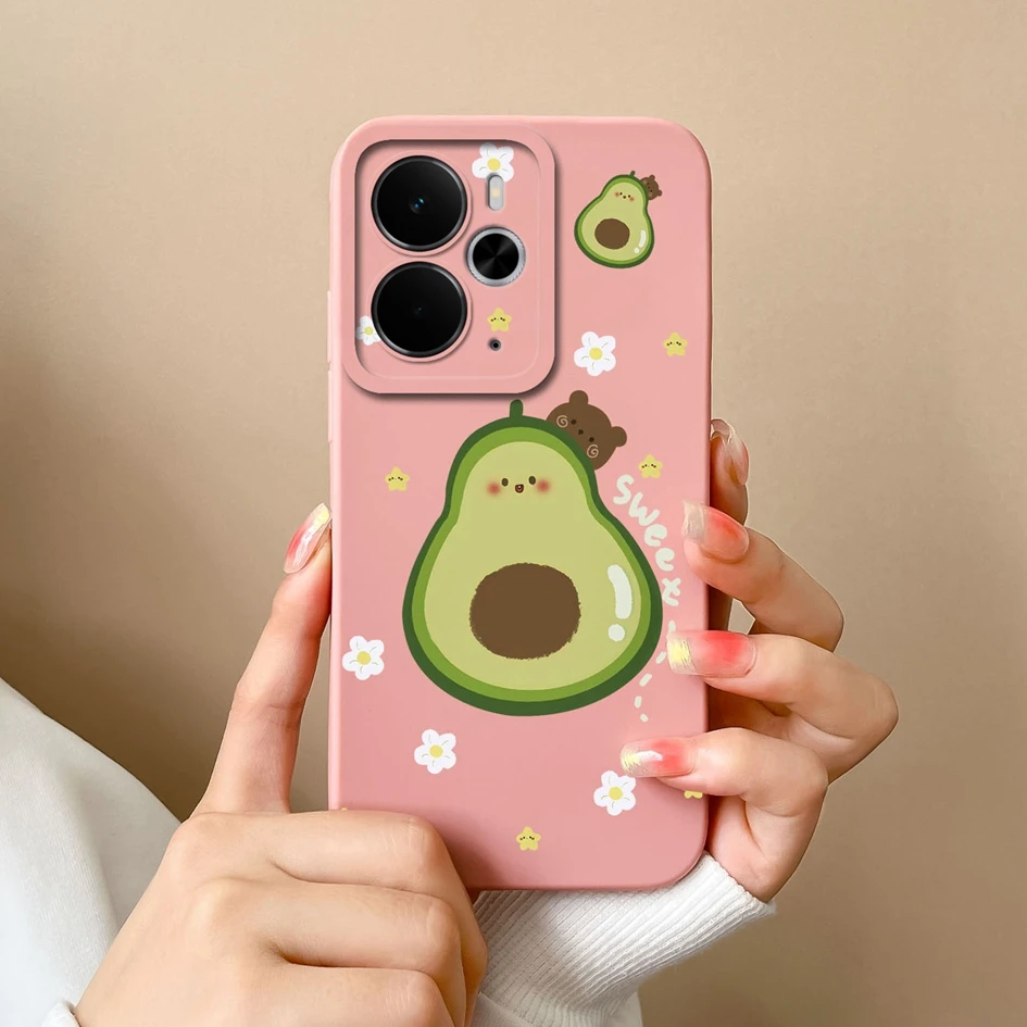 Luxury Floral Print Liquid Silicone Case - High Quality, Anti-Drop, Durable, Anti-Slip Housing