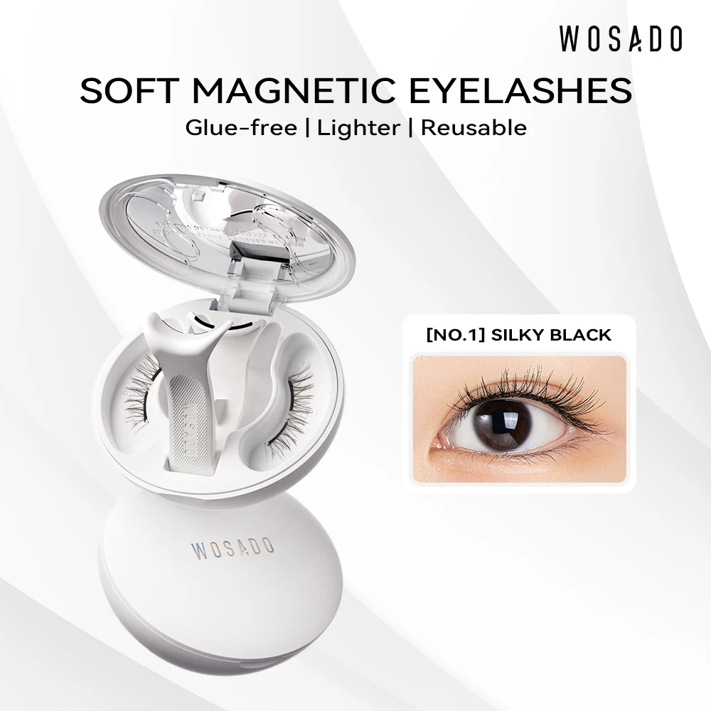 WOSADO Magnetic Lashes (New Package) No.1 SILKY BLACK 2.0