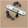 JUKI MH380 Gauge Set For 2 Needle Chain Stitch Needle Plate Presser Foot Needle Clamp Industrial  Sewing Machine Accessories 3